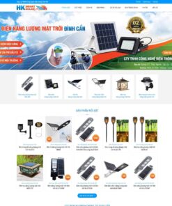 Giao Diện Website Bán Đèn Led, Thiết Bị Năng Lượng Mặt Trời