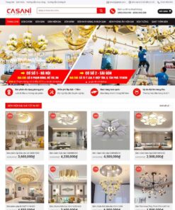 Giao Diện Website Bán Đèn Led, Đèn Trang Trí
