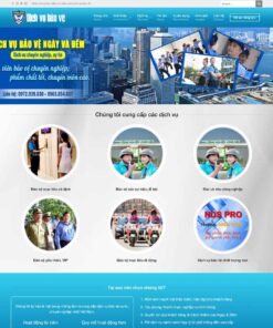 Giao Diện Website Công Ty, Dịch Vụ Bảo Vệ