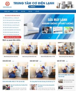 Giao Diện Website Sửa Điện Lạnh 02