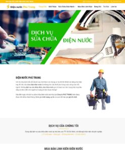 Giao Diện Website Dịch Vụ Sửa Chữa Điện Nước