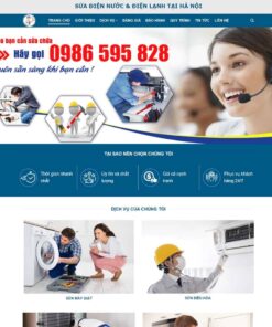 Giao Diện Website Sửa Chữa Điện Lạnh 02