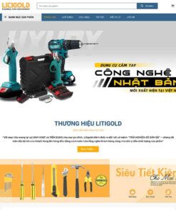 Giao Diện Website Bán Dụng Cụ Cơ Khí