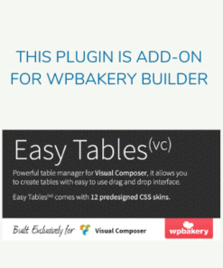 Easy Tables – Table Manager for WPBakery Page Builder