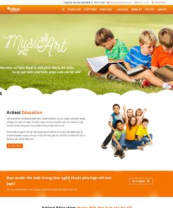 Giao Diện Website Khóa Học Nghệ Thuật