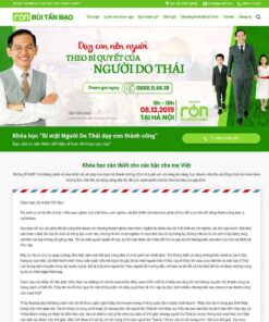 Giao Diện Website Khóa Học Đào Tạo