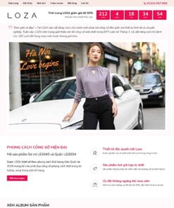 Giao Diện Website Landing Page Bán Thời Trang, Quần Áo