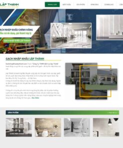 Giao Diện Website Bán Gạch Nhập Khẩu