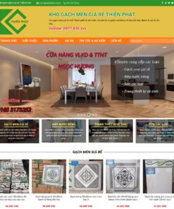 Giao Diện Website Bán Kho Gạch Men