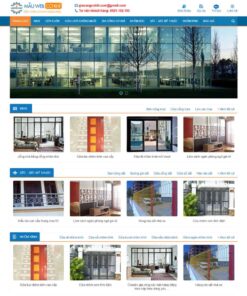 Giao Diện Website Cơ Khí, Nhôm Kính
