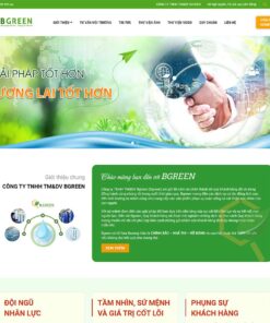 Giao Diện Website Giới Thiệu Công Ty Giải Pháp Môi Trường