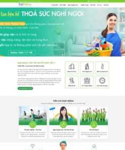 Giao Diện Website Dịch Vụ Giúp Việc Nhà
