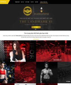 Giao Diện Website Trung Tâm Thể Hình - Phòng Tập Gym