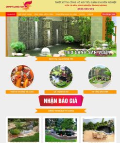 Giao Diện Website Thi Công Hồ Cá Koi, Tiểu Cảnh