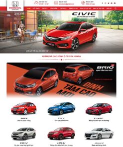 Giao Diện Website Bán Ô Tô Honda 03
