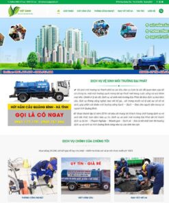 Giao Diện Website Hút Hầm Cầu