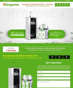 Giao Diện Website Lading Page Bán Giới Thiệu Máy Lọc Nước