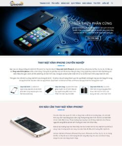 Giao Diện Website Dịch Vụ Sửa Chữa, Thay Kính Điện Thoại