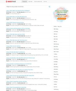 Giao Diện Website Tra Cứu Mã Số Thuế Giống ( Thongtincongty.com )