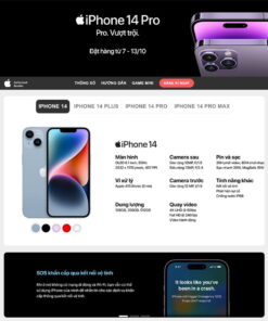 Giao Diện Website Lading Page Bán Iphone 02