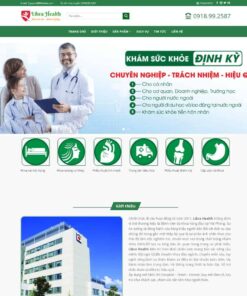 Giao Diện Website Dịch Vụ, Phòng Khám Sức Khỏe