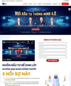 Giao Diện Website Khóa Học Đầu Tư