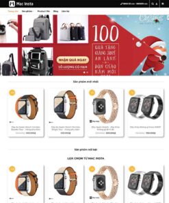 Giao Diện Website Shop Phụ Kiện Mac