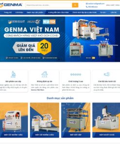 Giao Diện Website Công Ty Bán Máy Cắt, Máy Cơ Khí