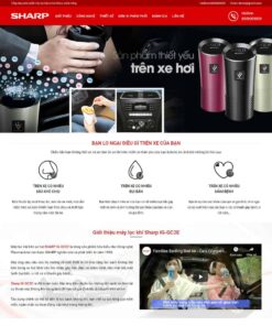 Giao Diện Website Landing Page Giới Thiệu Máy Lọc Khí