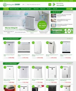 Giao Diện Website Bán Máy Lọc Khí 02