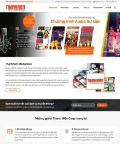 Giao Diện Website Media, Truyền Thông, Báo Chí