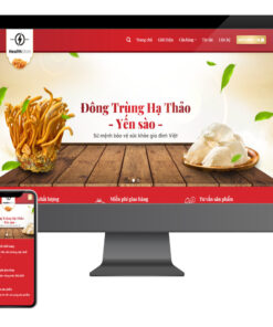 Giao diện Website Đông Trùng - Yến Xào