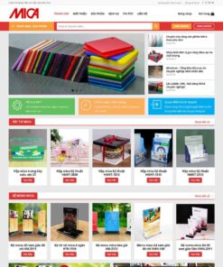 Giao Diện Website Bán Sản Phẩm Từ Mica