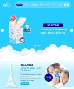 Giao Diện Website Bán Sữa Cho Bé