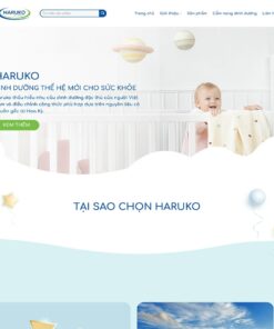 Giao Diện Website Bán Sữa Cho Bé 02
