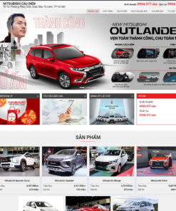 Giao Diện Website Bán Ô Tô Misubishi 02