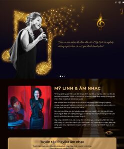 Giao Diện Website Giới Thiệu Ca Sĩ