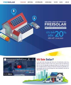 Giao Diện Website Điện Mặt Trời