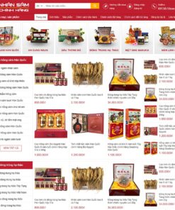 Giao Diện Website Bán Nhân Sâm