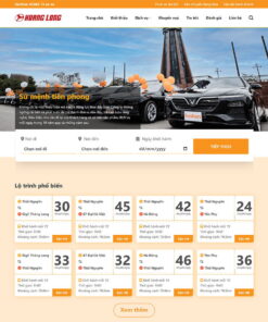 Giao Diện Website Nhà Xe, Thuê Xe