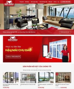 Giao Diện Website Công Ty Nhôm Kính 02