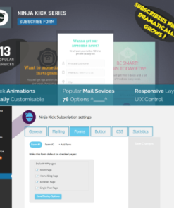 Ninja Kick Subscription WordPress Plugin