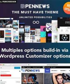 PenNews – News Magazine Business Portfolio Landing AMP WordPress Theme