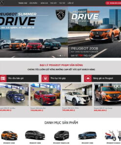Giao Diện Website Bán Xe Peugeot
