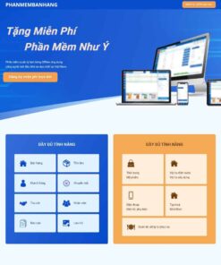 Giao Diện Website Landing Page Giới Thiệu Phần Mềm