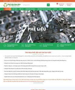 Giao Diện Website Thu Mua Đồng Nát, Phế Liệu