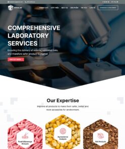 Giao Diện Website Phòng Lab Thí Nghiệm Y Tế
