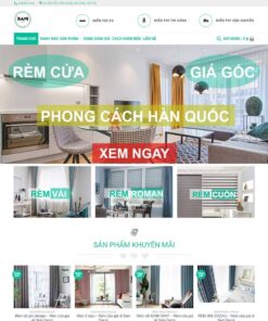 Giao Diện Website Bán Rèm Cửa