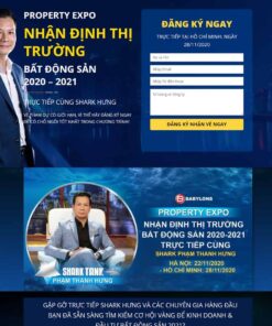 Giao Diện Website Landing Page Tọa Đàm Shark Hưng