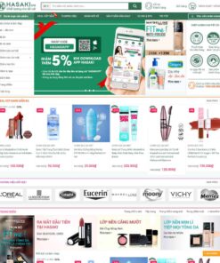 Giao Diện Website Cửa Hàng Bán Mỹ Phẩm Giống Hasaki